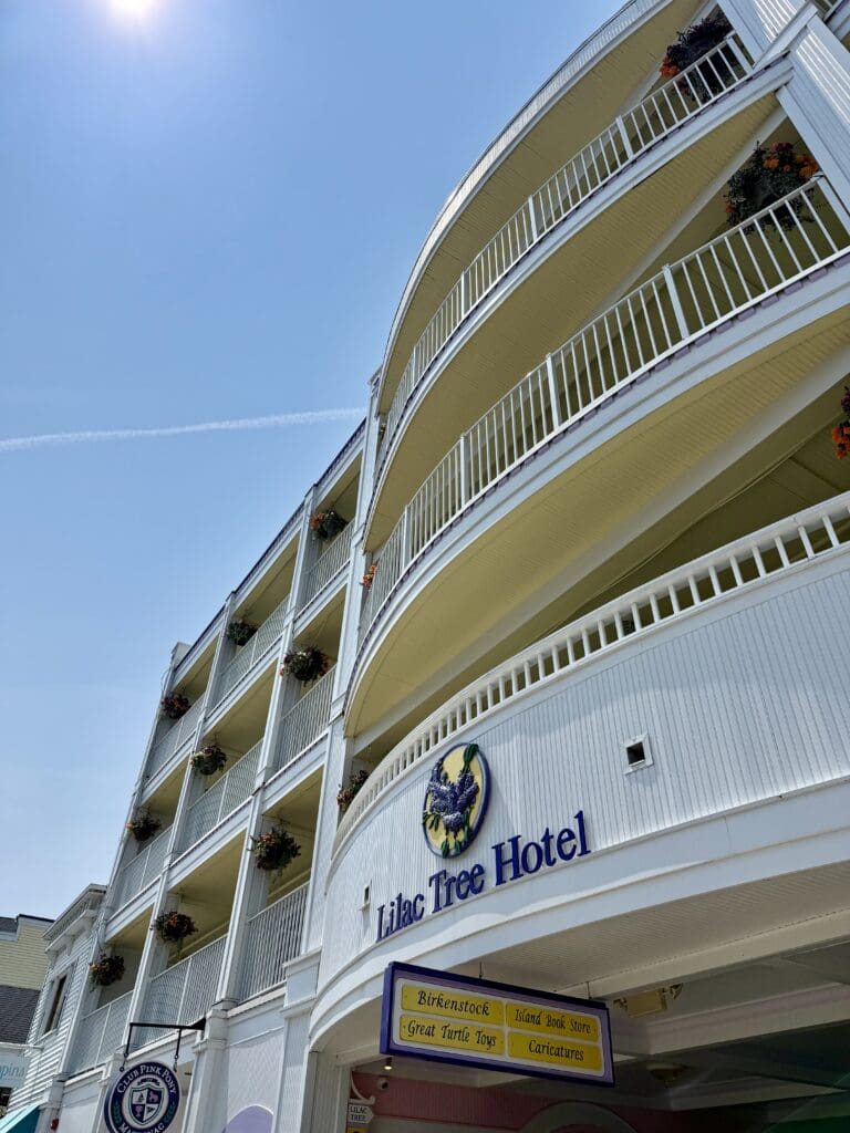 image1 an exterior photo of the lilac tree suites in downtown mackinac island